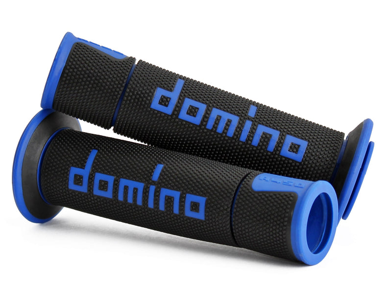 Domino A450 racing grips in black – dual-compound TPR, pair