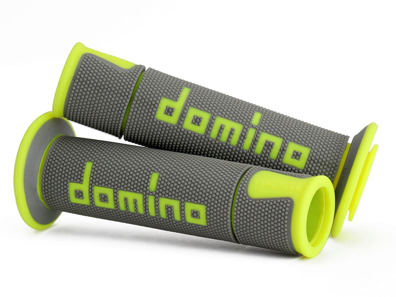 Domino A450 Racing Grips dual-compound TPR handlebar grips in multiple colour options