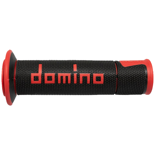 Domino A450 racing grips in black – dual-compound TPR, pair