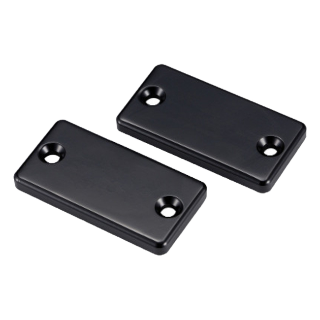 Accossato off-road front brake reservoir cover ABK01 for Kawasaki KX450F, black colour