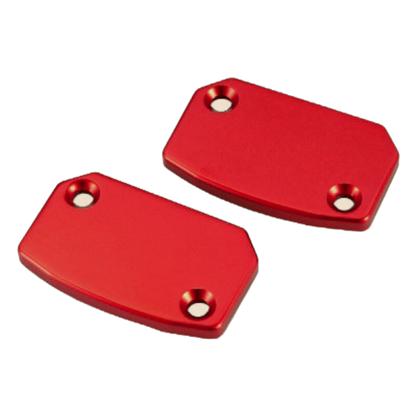 Accossato off-road front brake and clutch reservoir cover ABM01 for Husqvarna FC 350, red colour