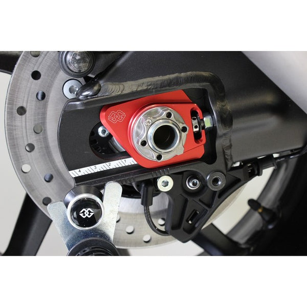 Gilles ACM titanium axle nut fitted, shown with other Gilles parts