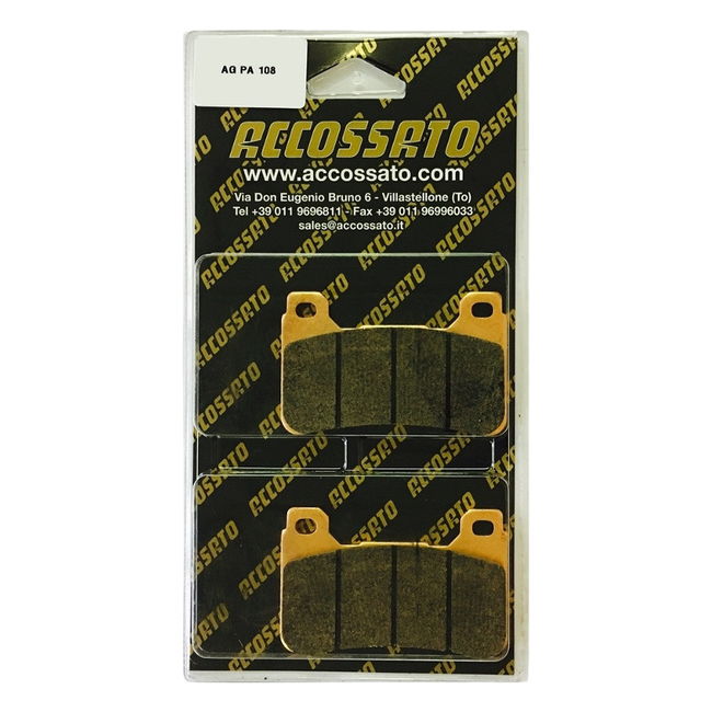 Accossato front brake pads AGPA108 for Honda CBR 1000 RR (2004-2016)