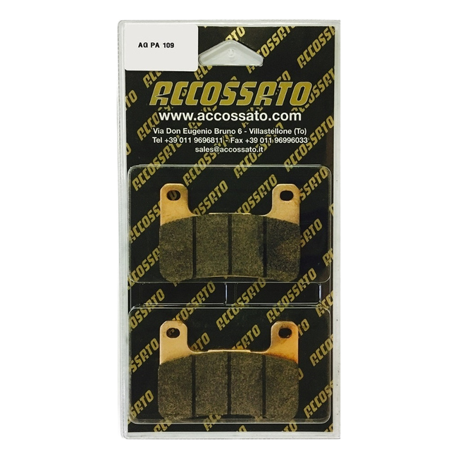 Accossato front brake pads AGPA109 for Kawasaki NINJA 1000 SX (2020-2024)