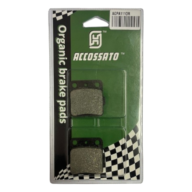 Accossato front brake pads AGPA111OR, organic (or) compound, for Honda CRF150R