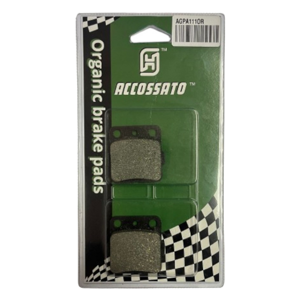 Accossato rear brake pads AGPA111, organic (or) compound, for Kawasaki KX100