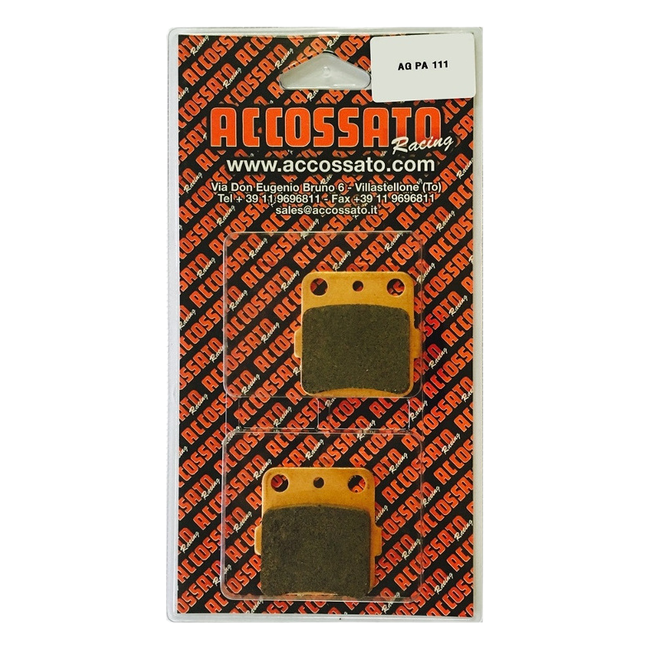 Accossato front brake pads AGPA111 for Honda CRF150R (2007-2026)