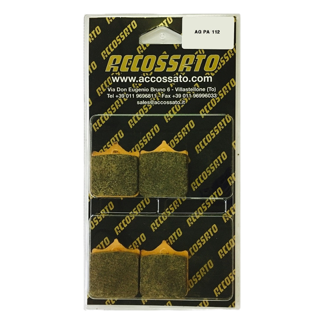 Accossato front brake pads AGPA112 for Husqvarna SUPERMOTO 701 (2015-2020)