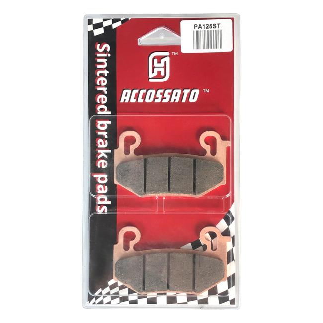 Accossato front brake pads AGPA125ST, sintered (st) compound, for BMW R1300R