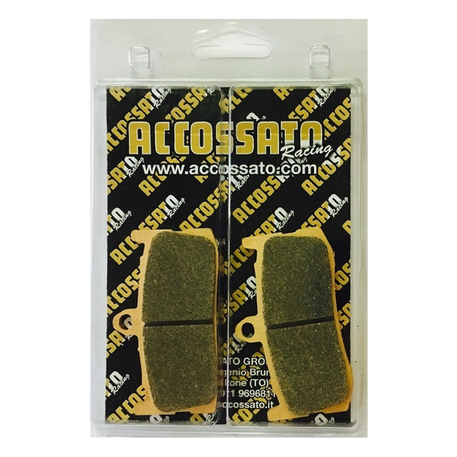 Accossato front brake pads AGPA138 for Triumph Daytona 675 (2009-2018)