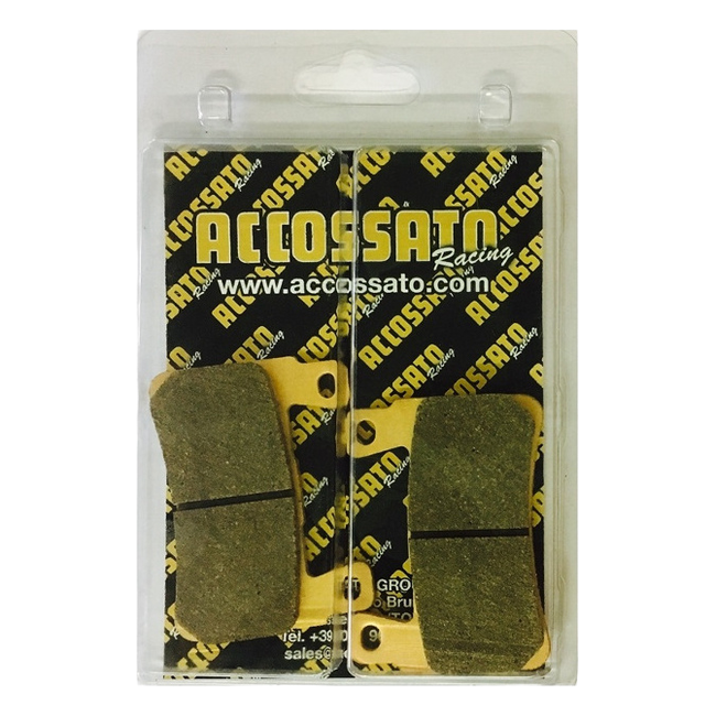 Accossato front brake pads AGPA140 for Kawasaki ZX-6R (2013-2024)