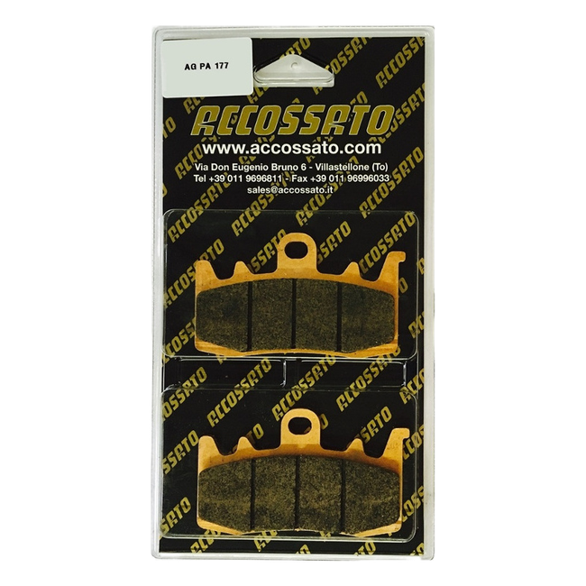 Accossato front brake pads AGPA177 for Aprilia CAPONORD 1200 (2013-2019)