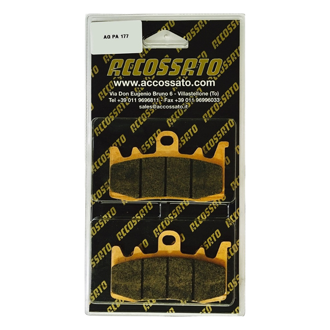 Accossato front brake pads AGPA177 for Benelli LEONCINO 800 (2020-2021)
