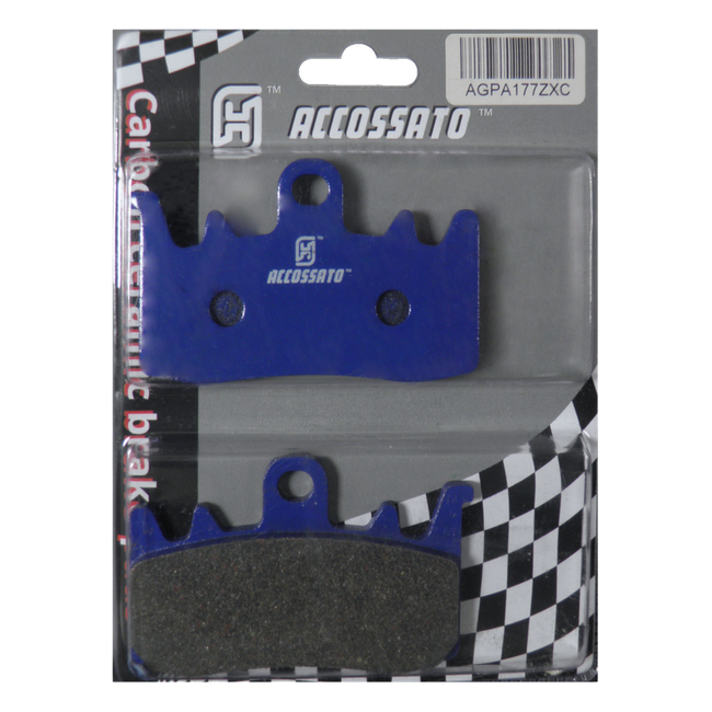 Accossato front brake pads AGPA177ZXC, zxc ceramic racing compound, for Fantic Motor Caballero 500