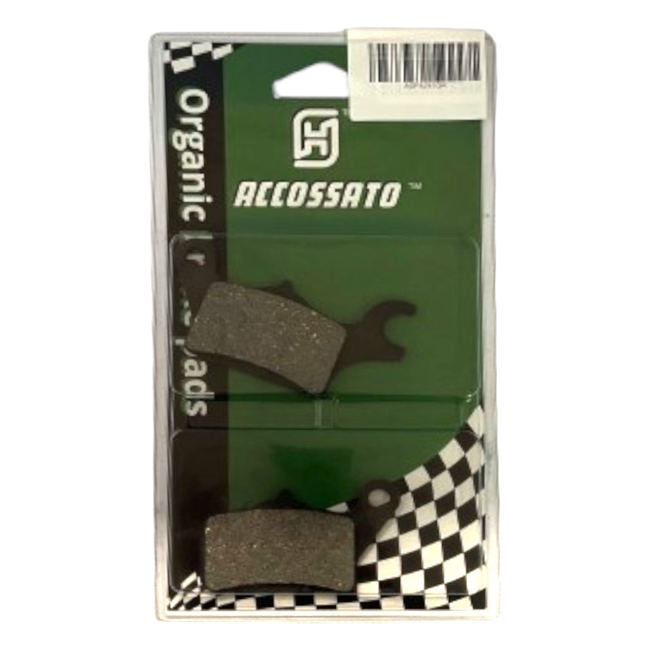 Accossato front brake pads AGPA247OR, organic (or) compound, for Kawasaki Z125