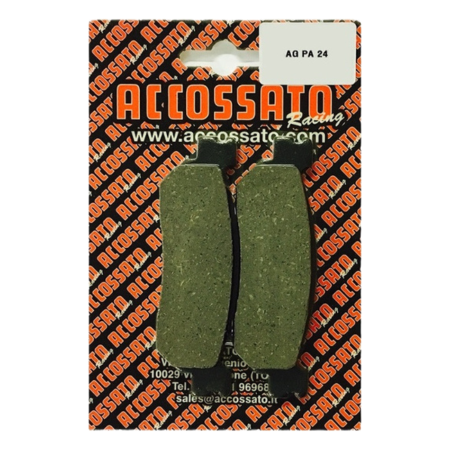 Accossato front brake pads AGPA24 for Yamaha XT250 (2008-2022)