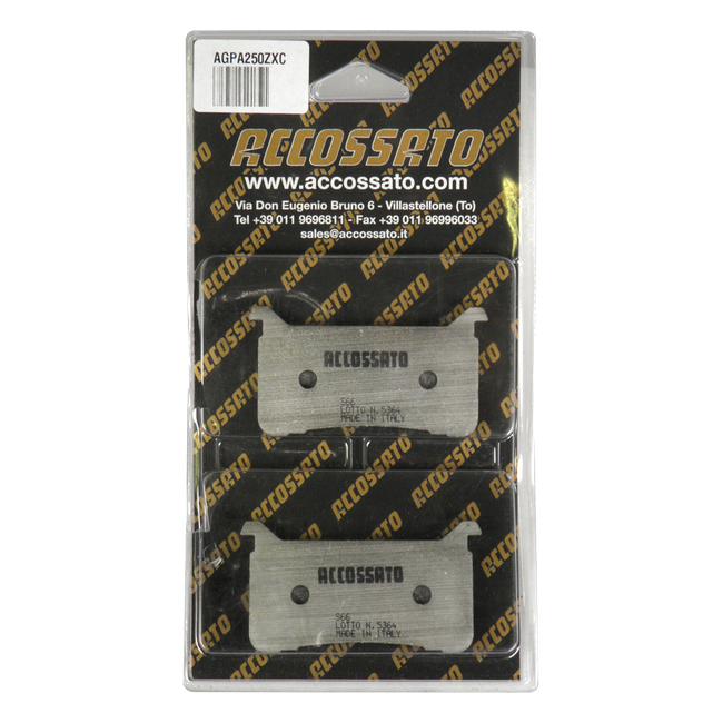 Accossato front brake pads AGPA250ZXC, zxc ceramic racing compound, for Honda CB1100RS