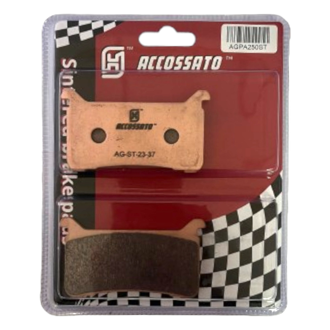 Accossato front brake pads AGPA250ST, sintered (st) compound, for Honda CBR 600 RR