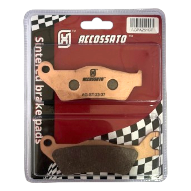 Accossato front brake pads AGPA251ST, sintered (st) compound, for Suzuki GSX-S125