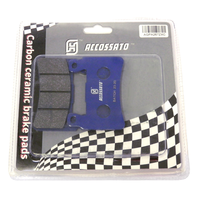 Accossato front brake pads AGPA267ZXC, zxc ceramic racing compound, for Kawasaki ZX-6R