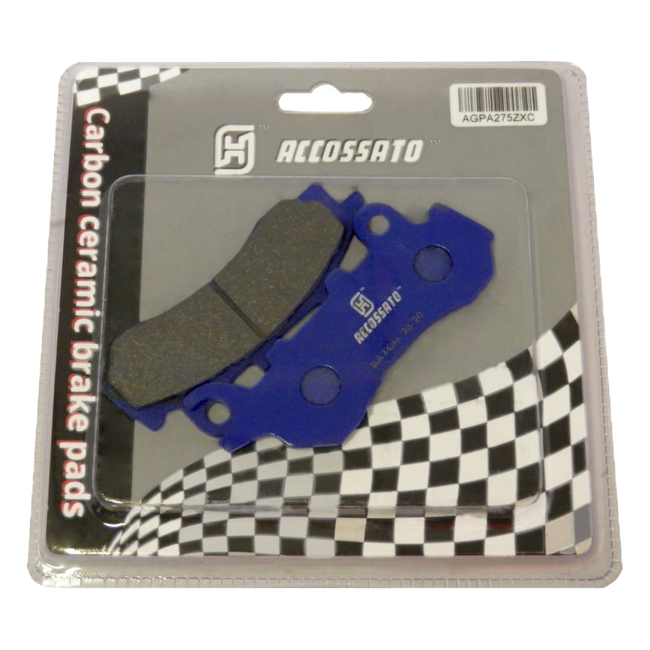 Accossato front brake pads AGPA275ZXC, zxc ceramic racing compound, for Honda CB125F
