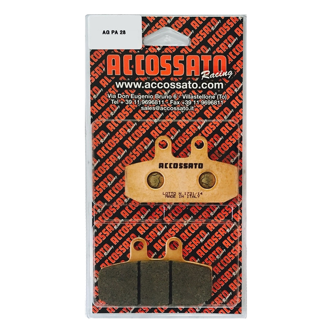 Accossato rear brake pads AGPA28 for Moto Guzzi V9 X-TRACK 850 (2017)