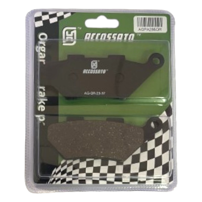 Accossato front brake pads AGPA286OR, organic (or) compound, for Benelli IMPERIALE 400