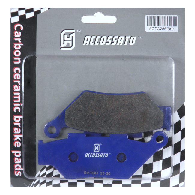 Accossato front brake pads AGPA286ZXC, zxc ceramic racing compound, for Benelli TRK 702 X