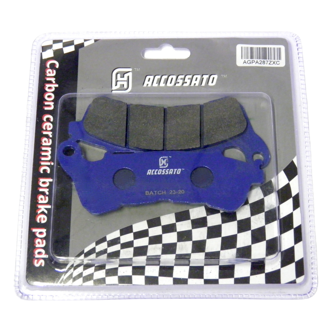 Accossato front brake pads AGPA287ZXC, zxc ceramic racing compound, for Harley Davidson SPORTSTER FORTY-EIGHT XL1200X