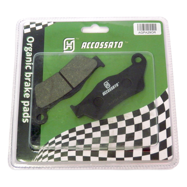 Accossato rear brake pads AGPA29OR, organic (or) compound, for BMW R NINET