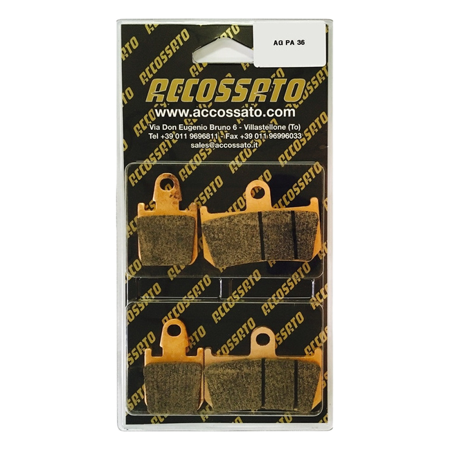 Accossato front brake pads AGPA36 for Yamaha V-MAX (2009-2018)