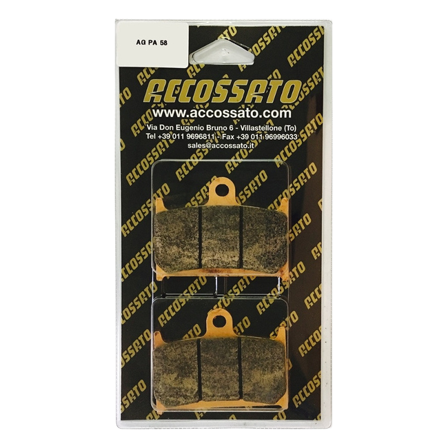 Accossato front brake pads AGPA58 for Triumph ROCKET III ROADSTER (2010-2018)