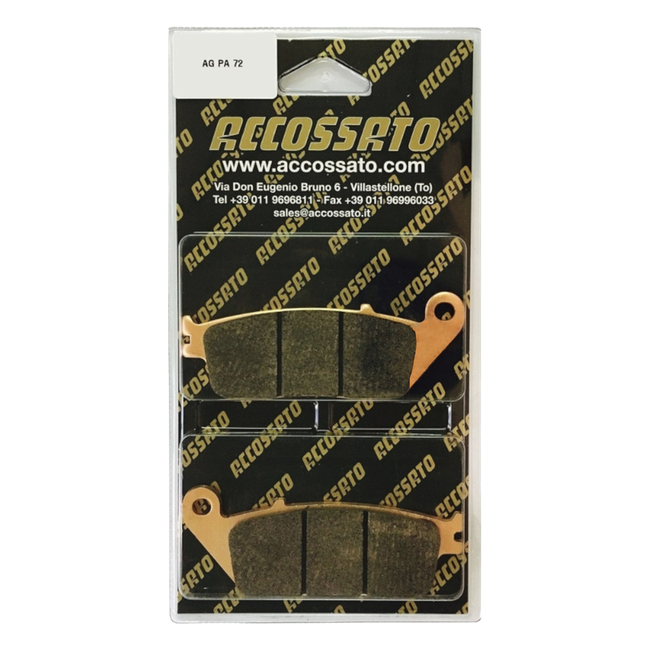 Accossato front brake pads AGPA72 for Triumph TIGER 800 XR (2015-2018)