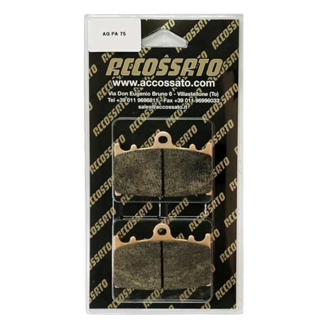 Accossato front brake pads AGPA75 for Suzuki GSF1250 BANDIT (2007-2018)