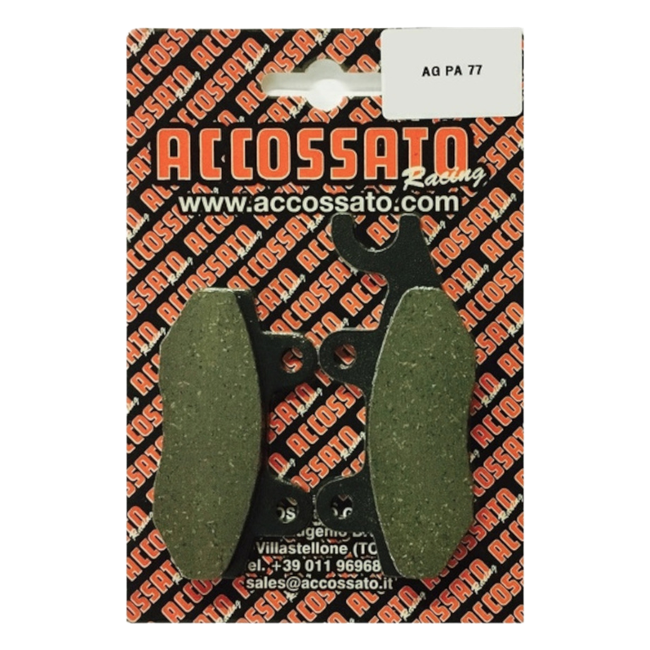 Accossato front brake pads AGPA77 for Honda CB125F (2015-2016)