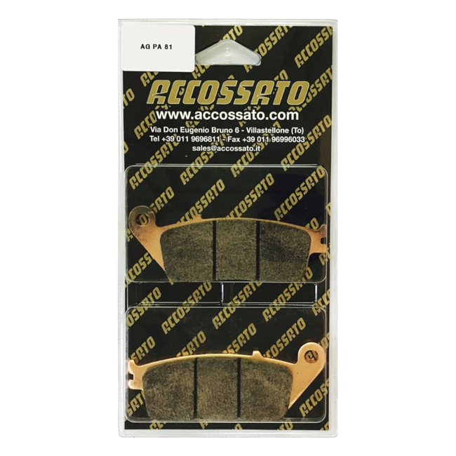 Accossato front brake pads AGPA81 for Honda CTX700N (2014-2018)
