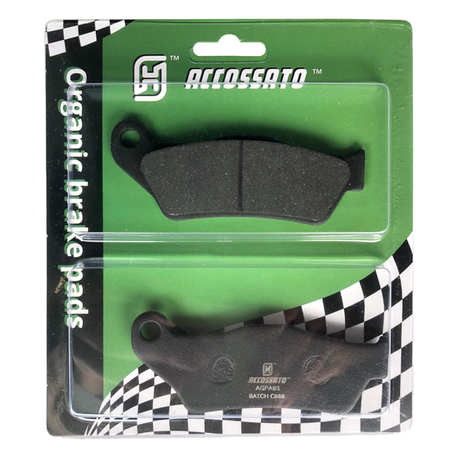 Accossato rear brake pads AGPA93OR, organic (or) compound, for Ducati MULTISTRADA 1260 ENDURO