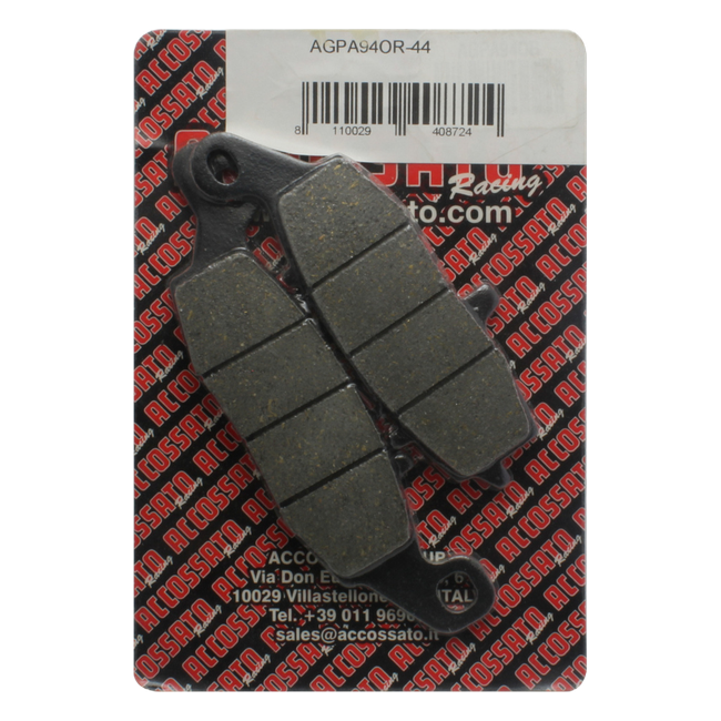 Accossato front right brake pads AGPA94 for Kawasaki ER-6 F (2006-2016)