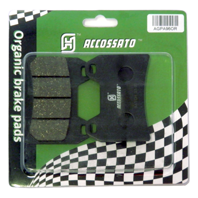 Accossato front brake pads AGPA96OR, organic (or) compound, for BMW R NINET RACER