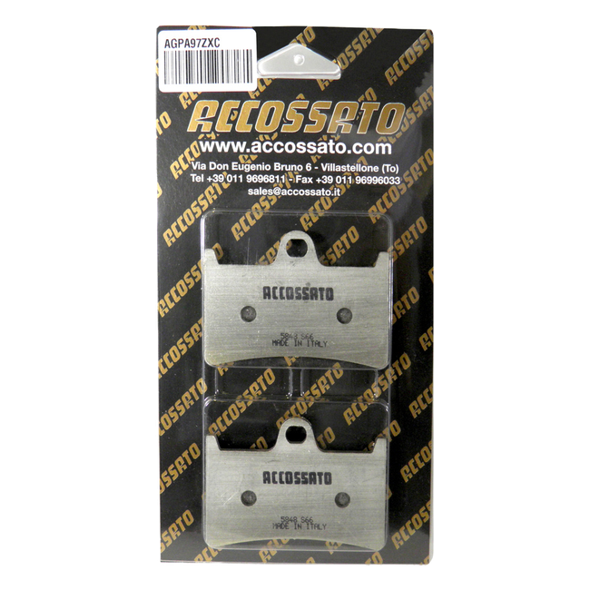 Accossato front brake pads AGPA97ZXC, zxc ceramic racing compound, for Yamaha MT-07
