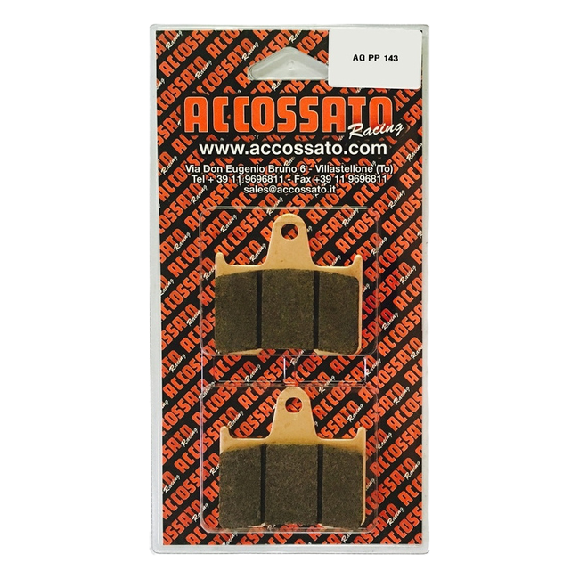 Accossato rear brake pads AGPP143 for Kawasaki GTR 1400 (2007-2016)