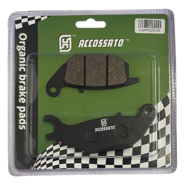 Accossato rear brake pads AGPP226OR, organic (or) compound, for Honda MONKEY 125