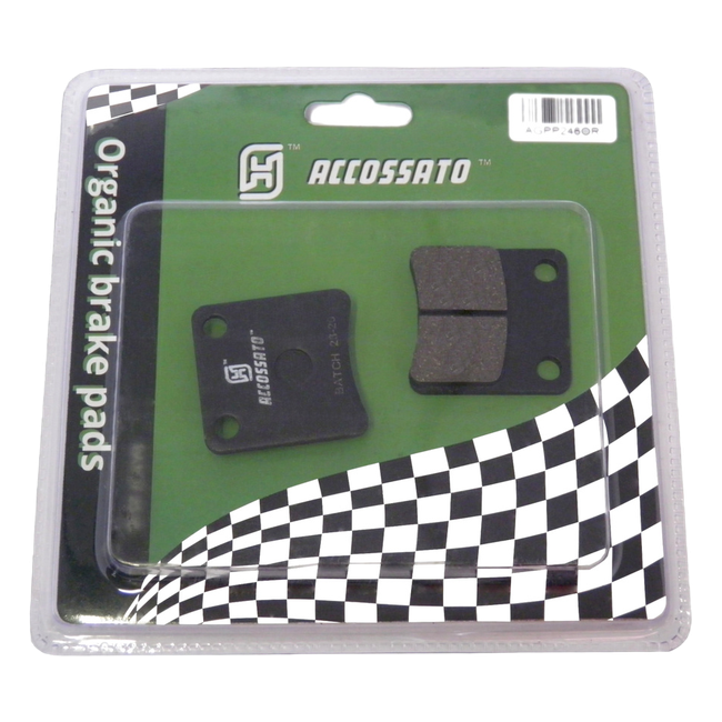 Accossato rear brake pads AGPP246OR, organic (or) compound, for Honda NT1100 DCT