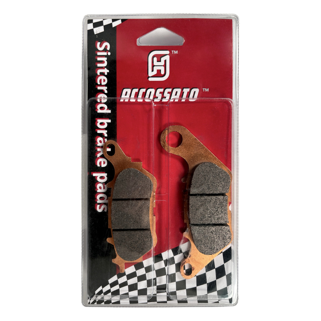 Accossato rear brake pads AGPP254ST, sintered (st) compound, for Yamaha YZF - R 25