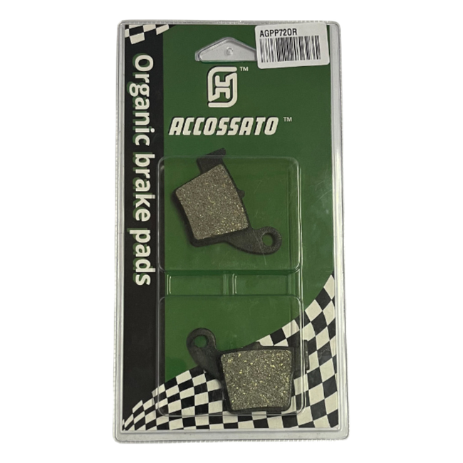 Accossato rear brake pads AGPP72OR, organic (or) compound, for Honda CRF250X