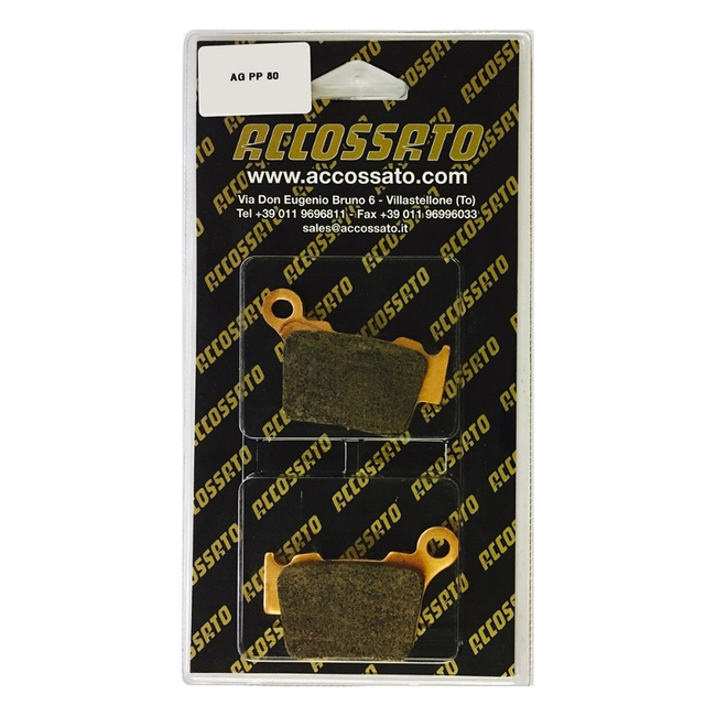 Accossato rear brake pads AGPP80 for Husqvarna FE 450 (2014-2023)