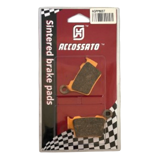 Accossato rear brake pads AGPP80ST, sintered (st) compound, for GasGas EC 250