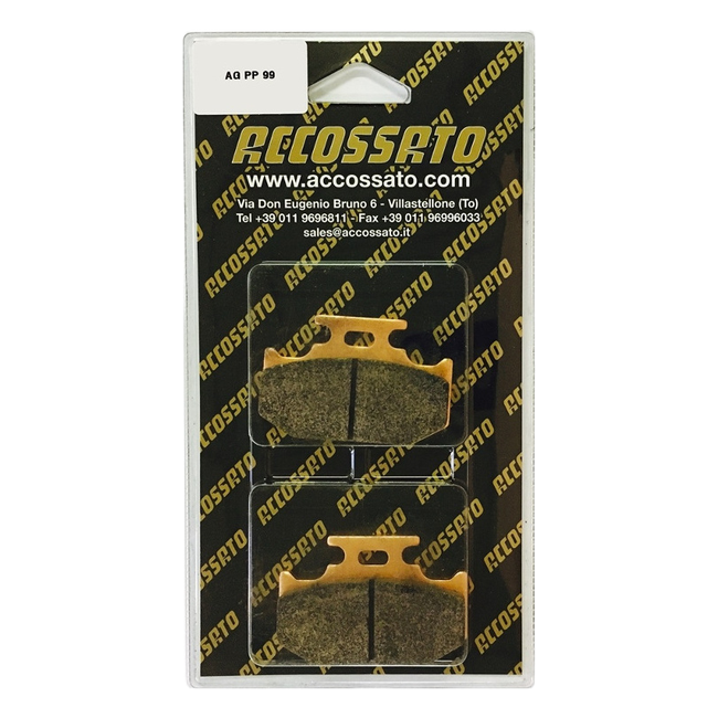 Accossato rear brake pads AGPP99 for Yamaha XT250 (2008-2022)