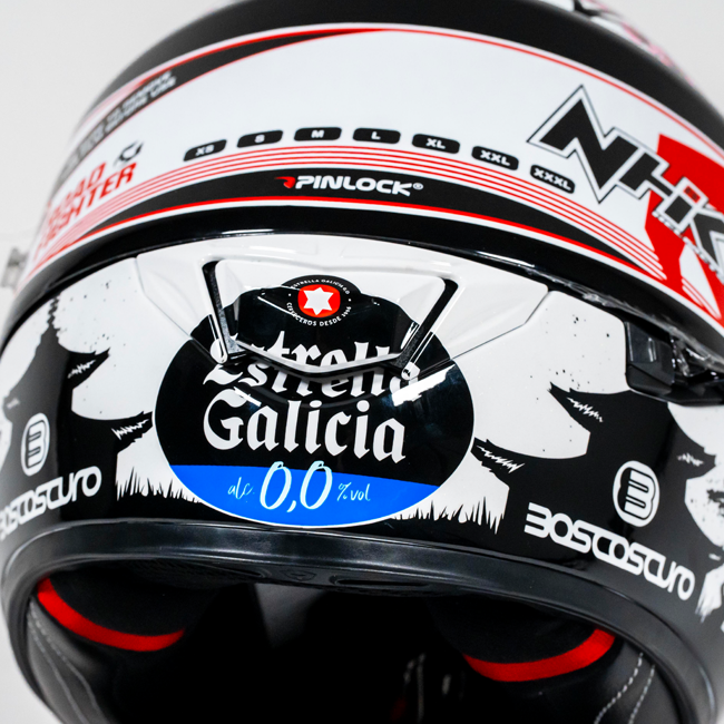 NHK GP-R Tech Race Helmet Alonso López Motegi Japan Replica 2024 in red, pink and white