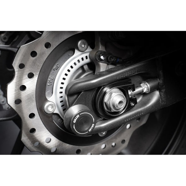 Gilles AXB chain adjuster fitted to a motorcycle